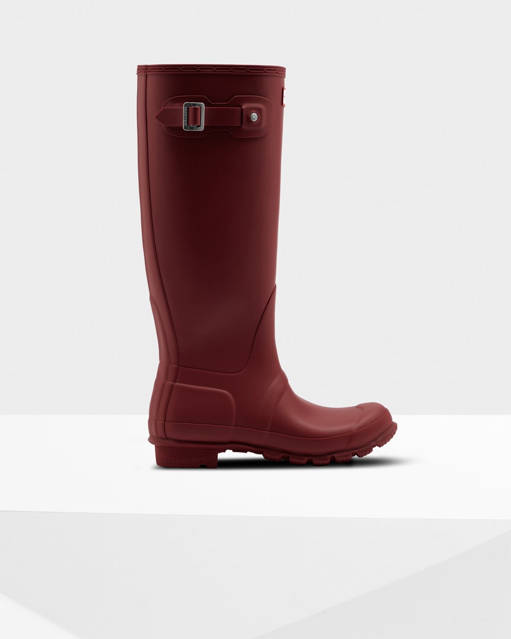 Botas De Altas Original Hunter Mujer - Grises Rojos - 621385AIF